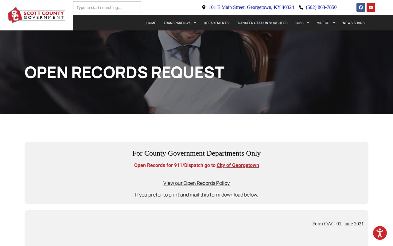 Scott County open records request for mugshots